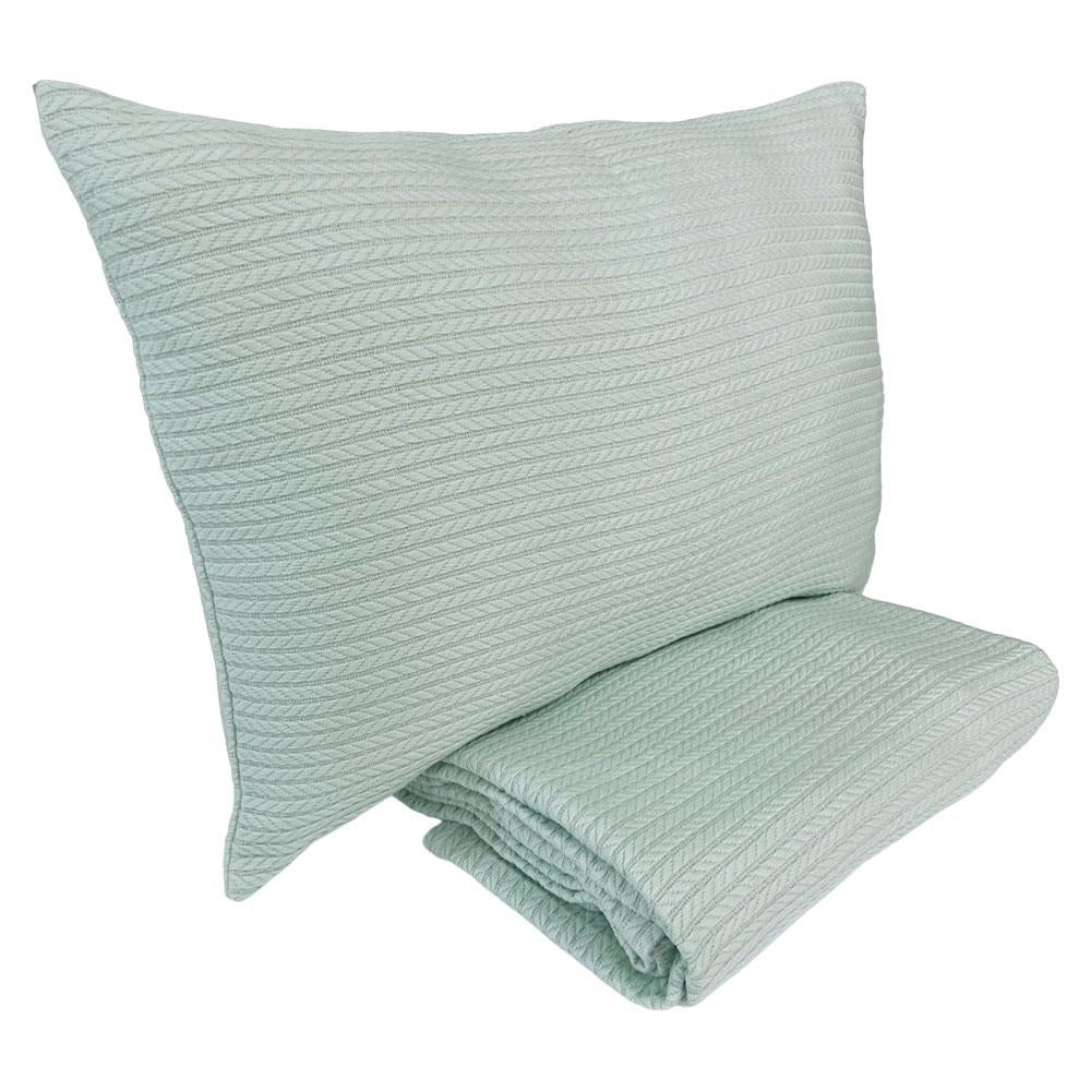 Cable Pattern Pique Set-Baby Green