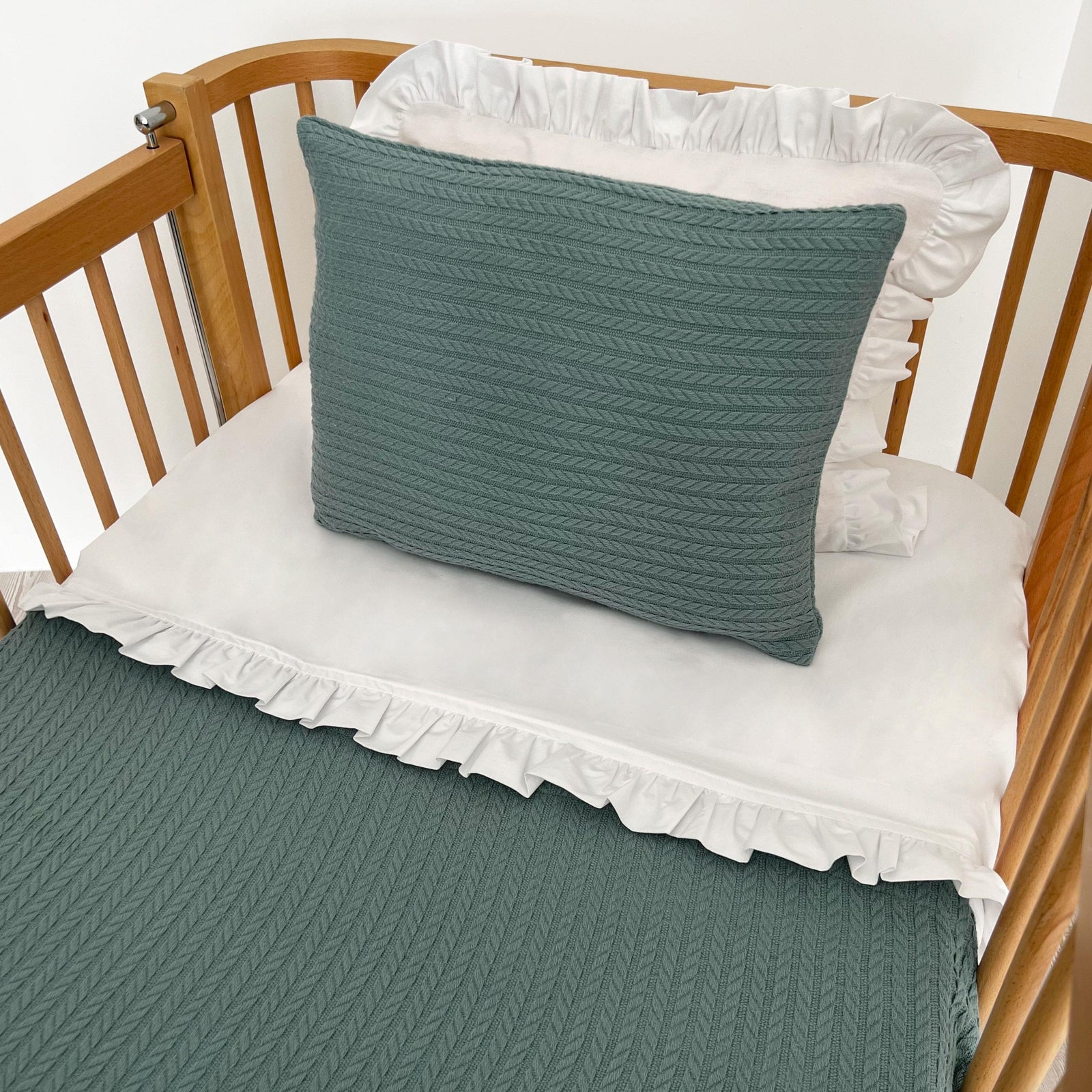 Cable Pattern Pique Set-Indigo Blue