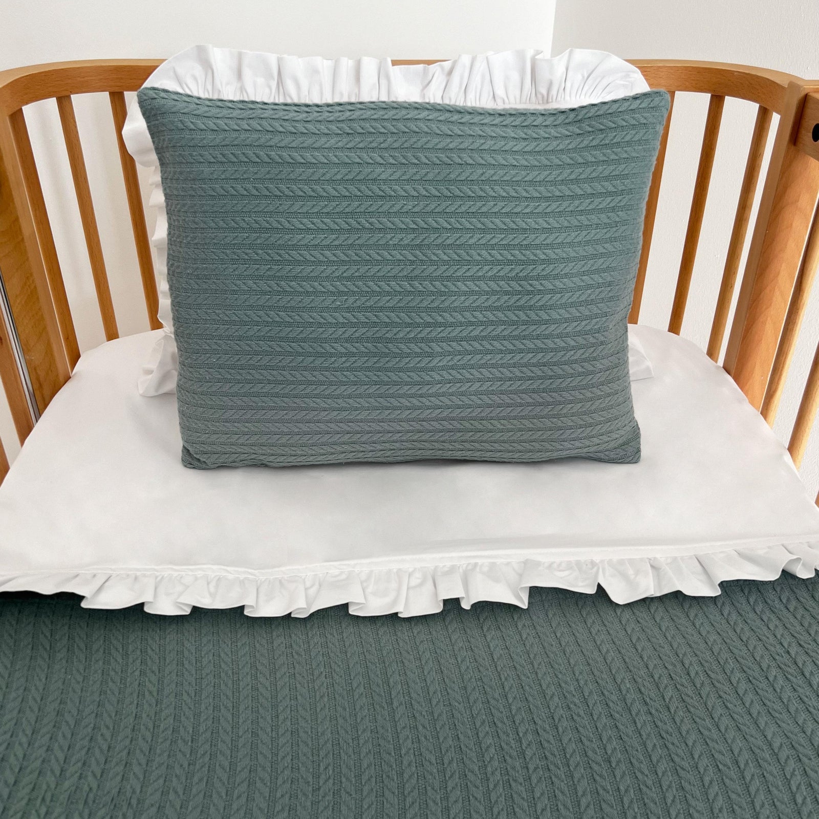 Cable Pattern Pique Set-Indigo Blue