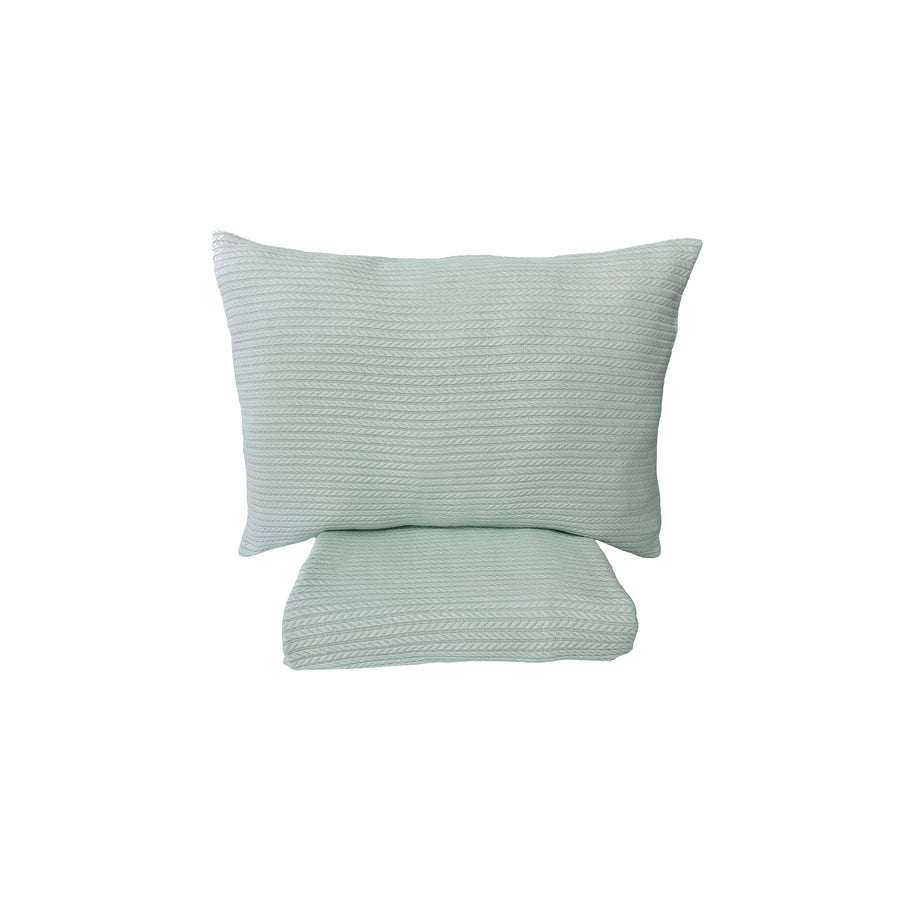 Cable Pattern Pique Set-Baby Green