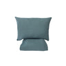 Cable Pattern Pique Set-Indigo Blue