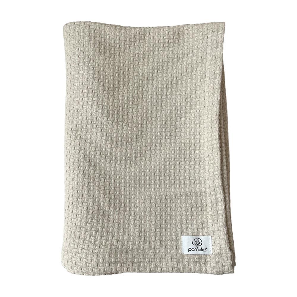 Wicker Pattern Pique Set-Beige