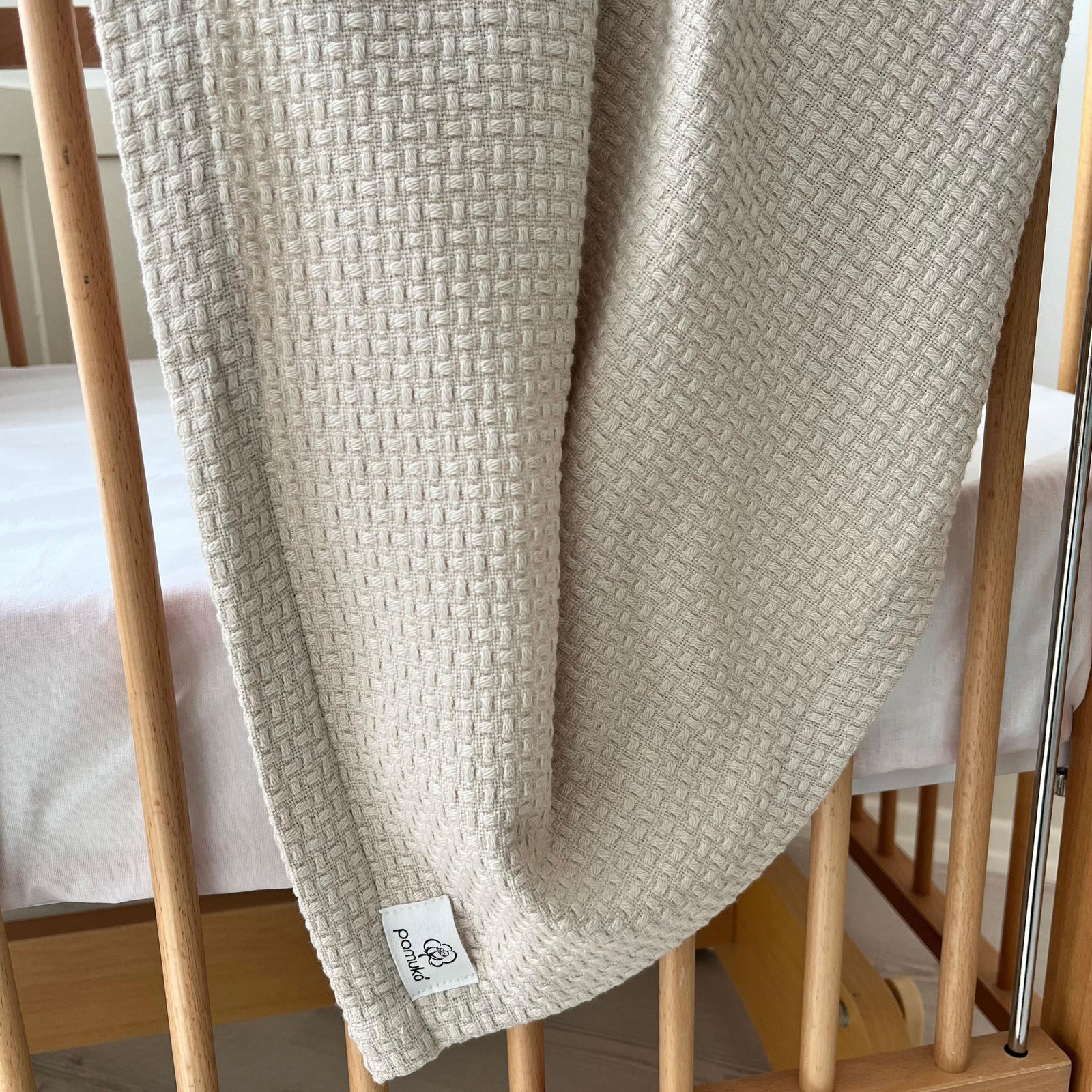 Wicker Pattern Pique Set-Beige