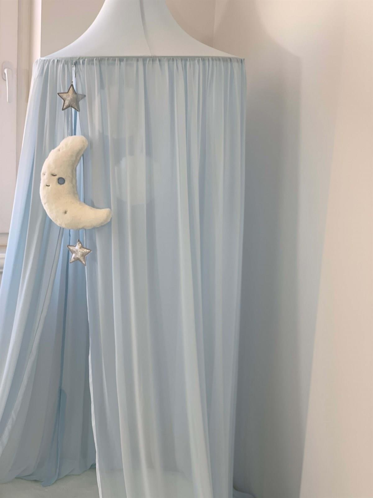 Chiffon Canopy-Baby Blue