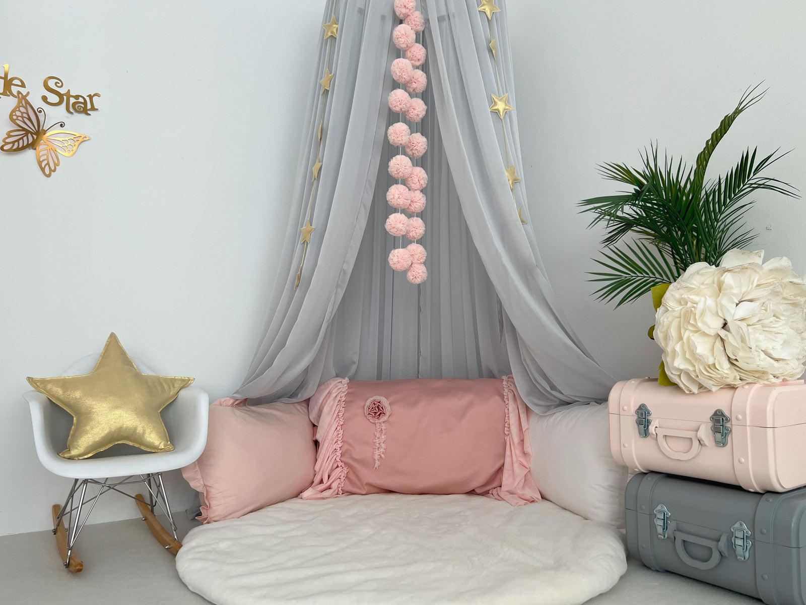 Chiffon Canopy-Grey