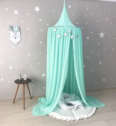 Chiffon Canopy-Mint Green