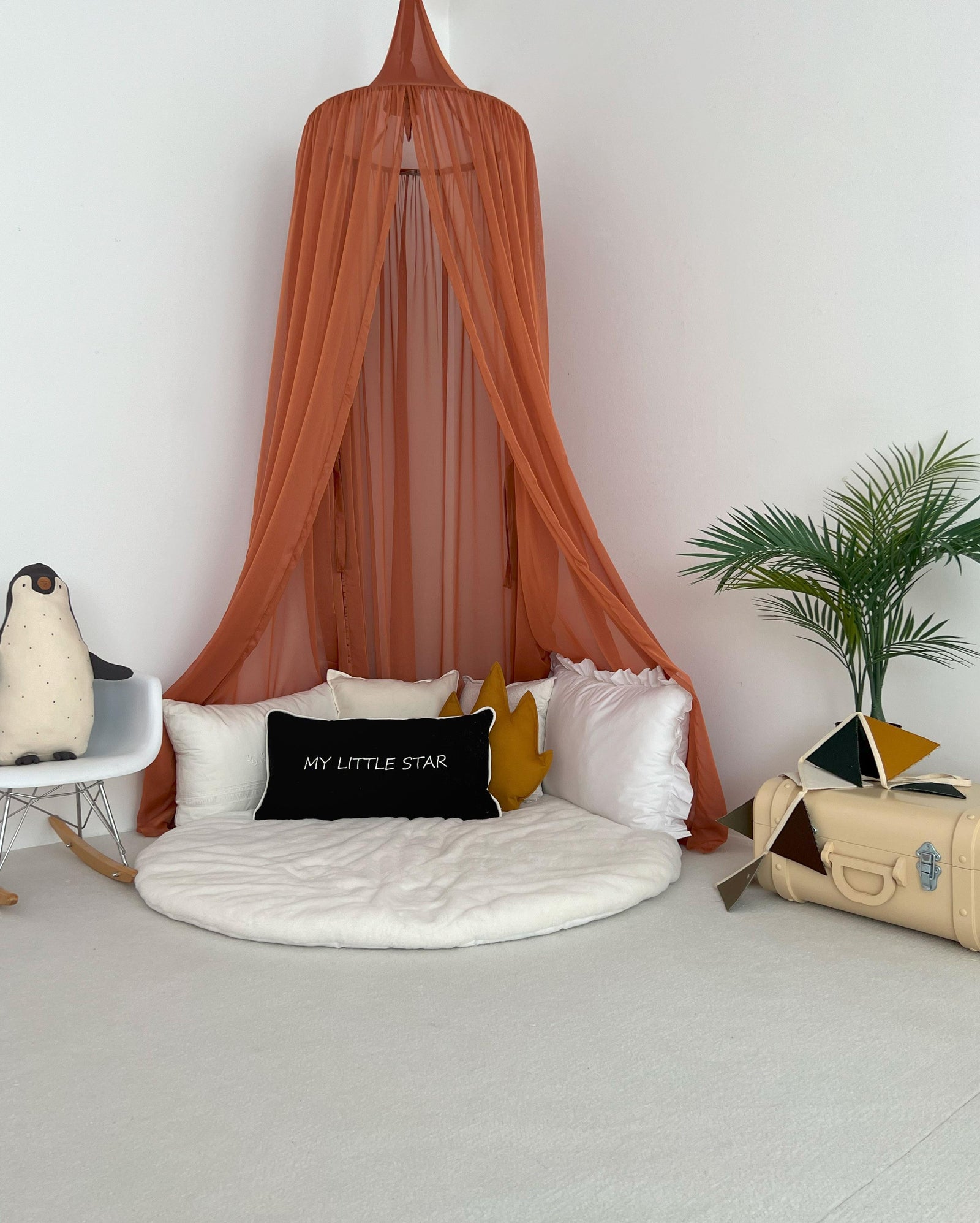 CHIFFON CANOPY-CINNAMON