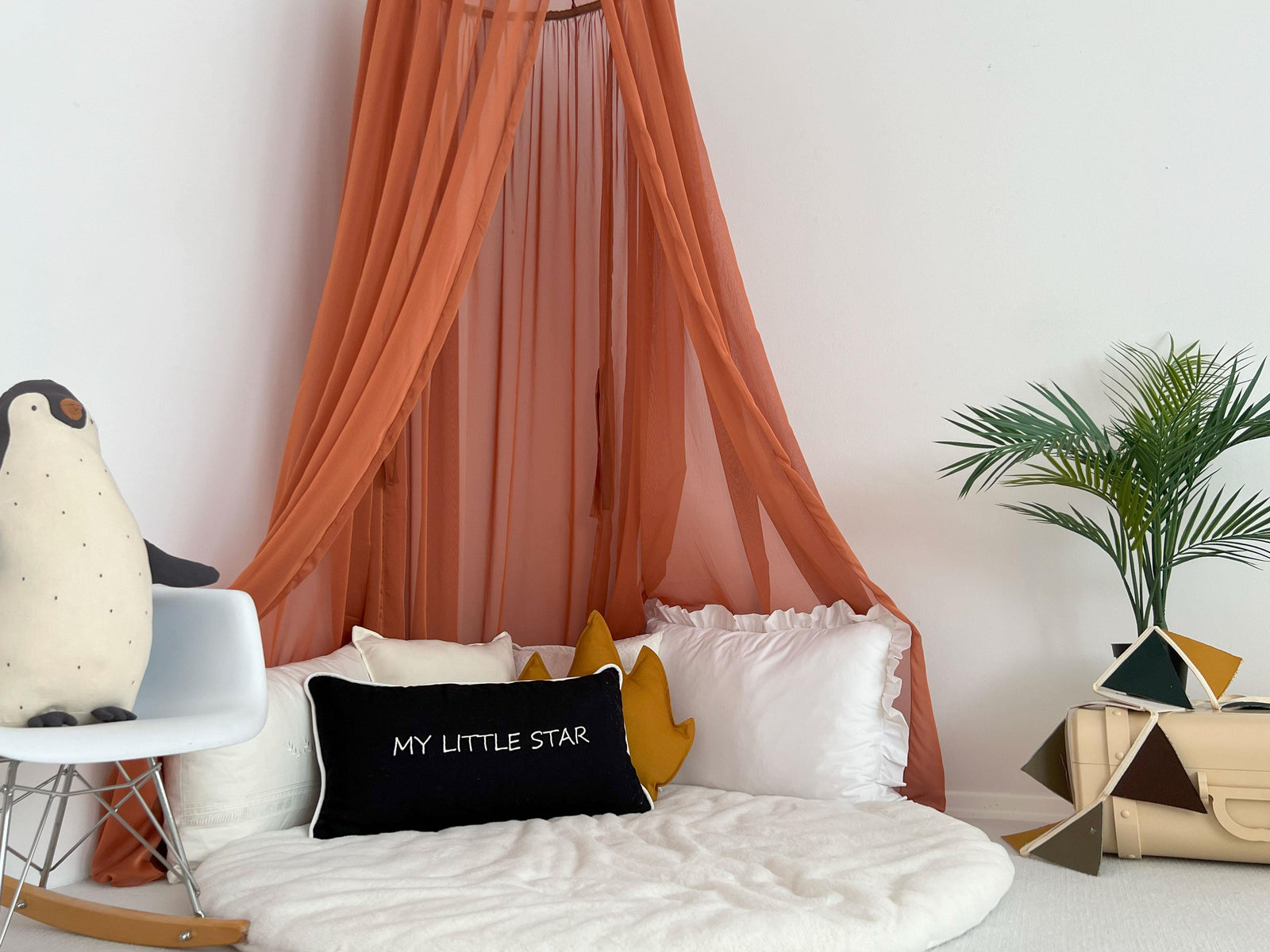 CHIFFON CANOPY-CINNAMON