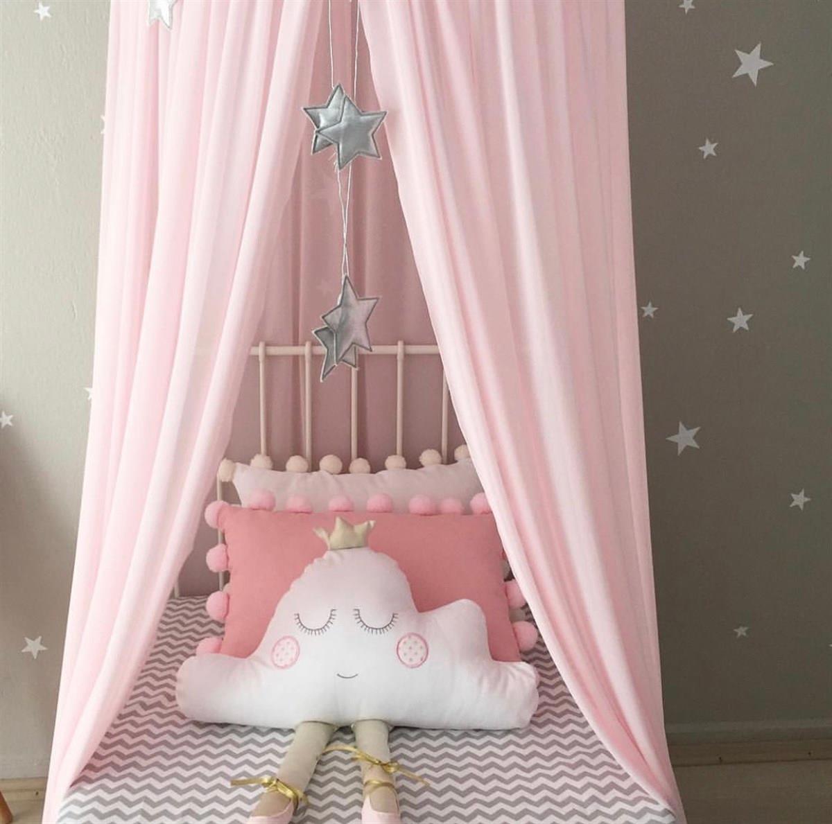 Chiffon Canopy-Powder Pink