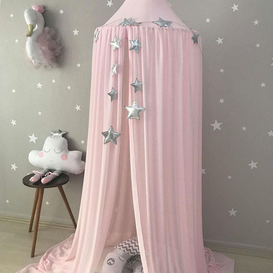 Chiffon Canopy-Powder Pink