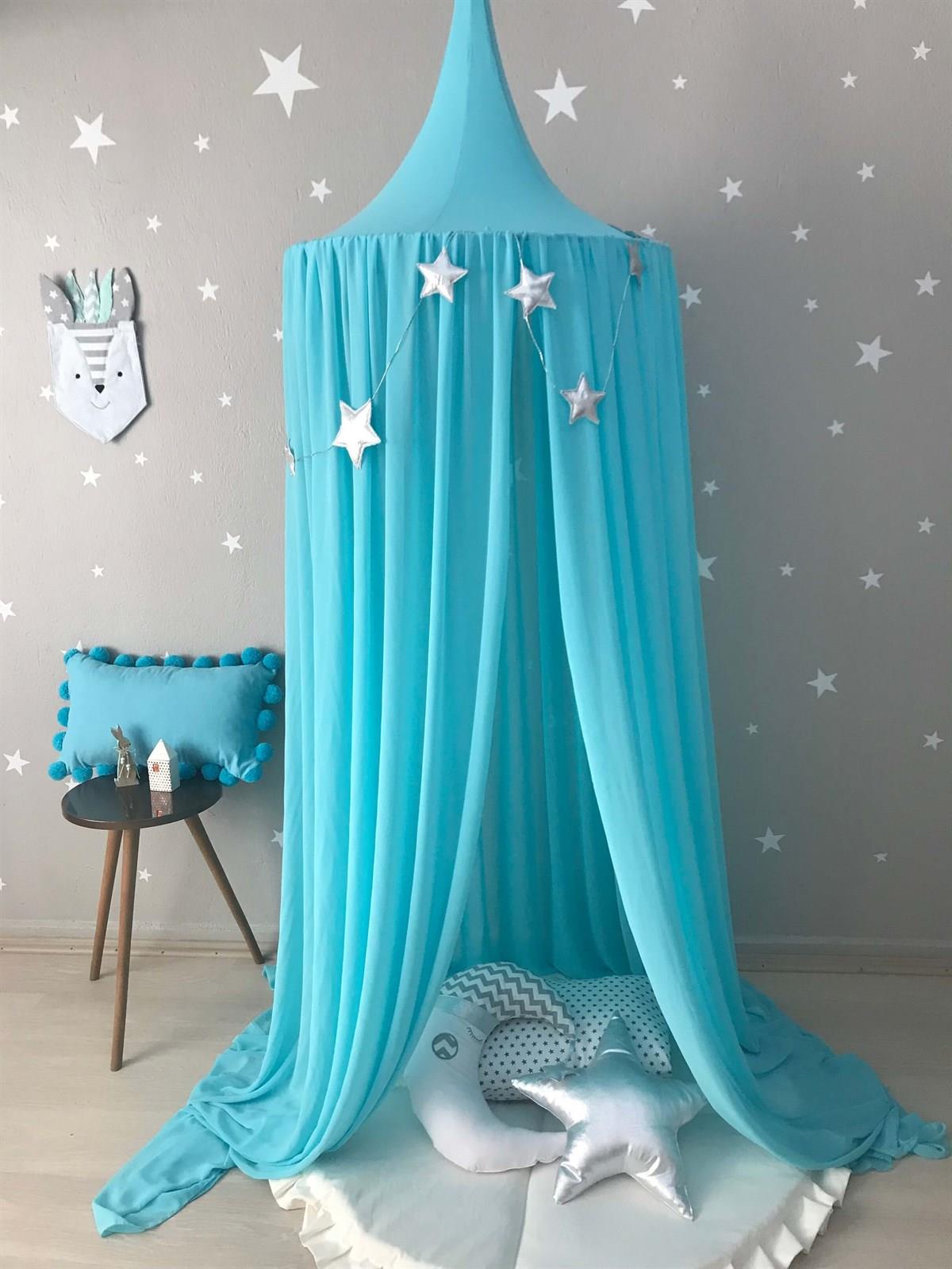 Chiffon Canopy-Turquoise
