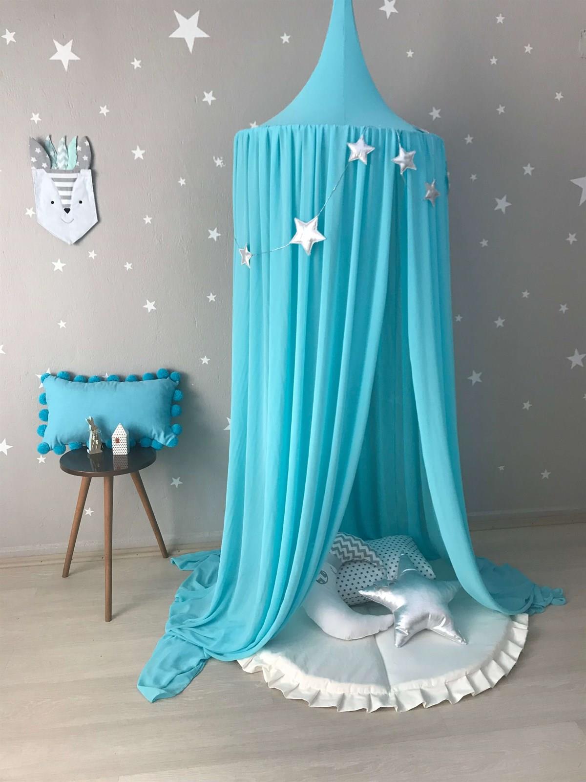 Chiffon Canopy-Turquoise