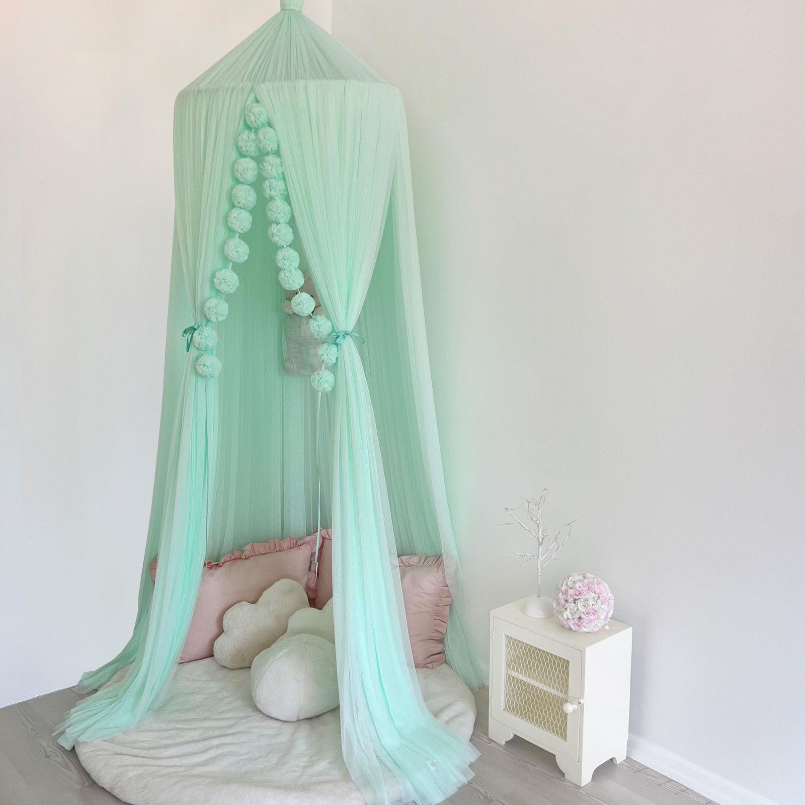 Tulle Canopy-Baby Green