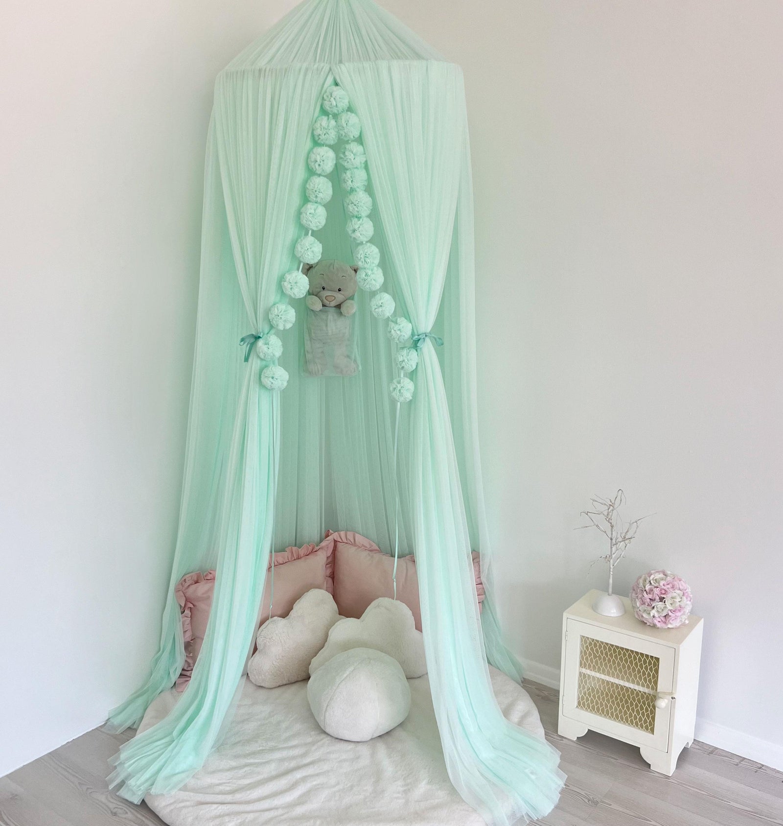 Tulle Canopy-Baby Green