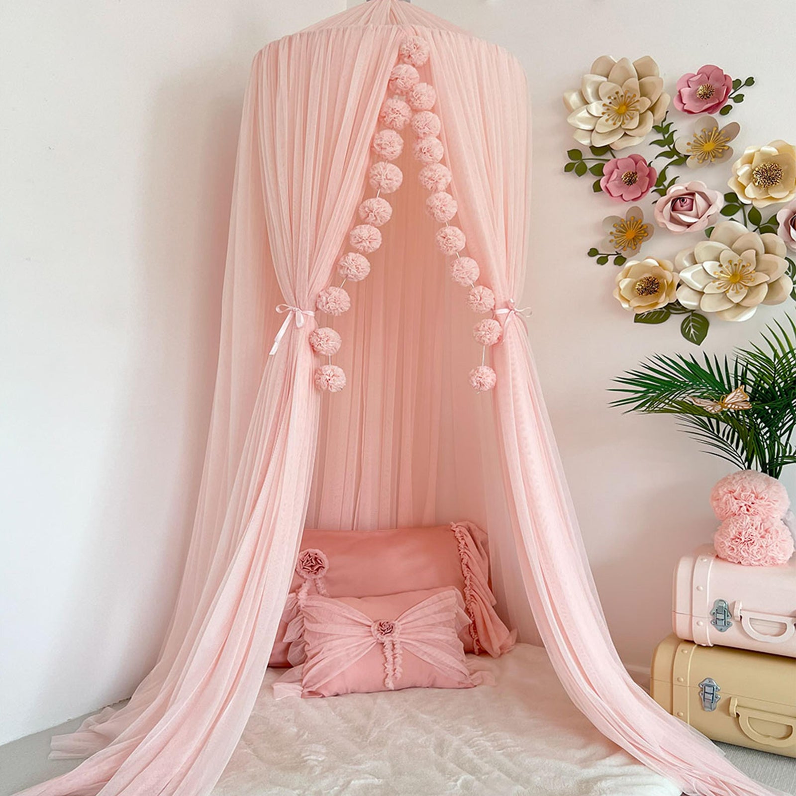 Tulle Canopy-Baby Pink