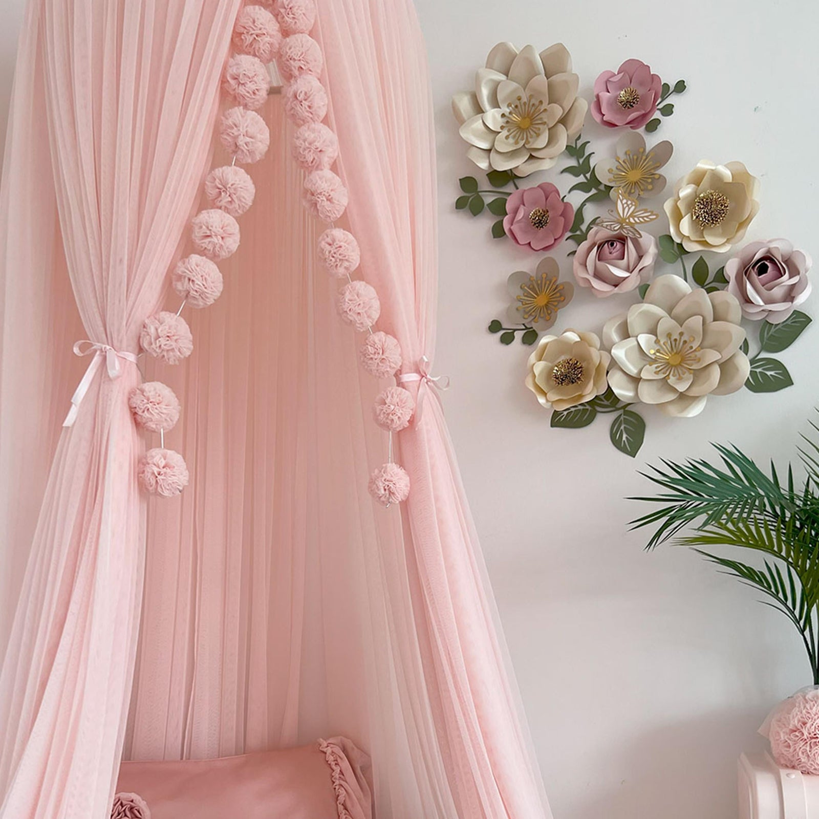 Tulle Canopy-Baby Pink