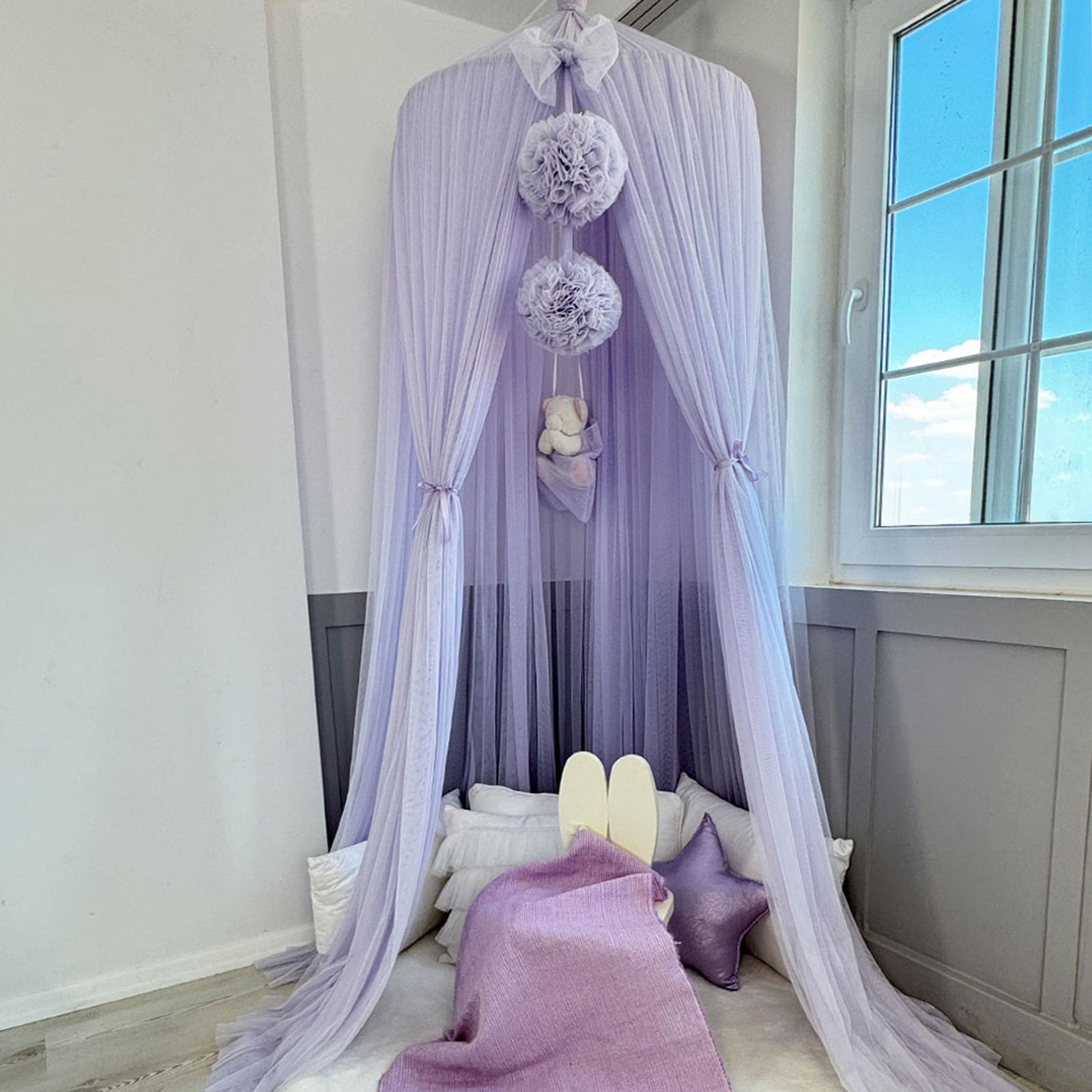 Tulle Canopy-Baby Purple