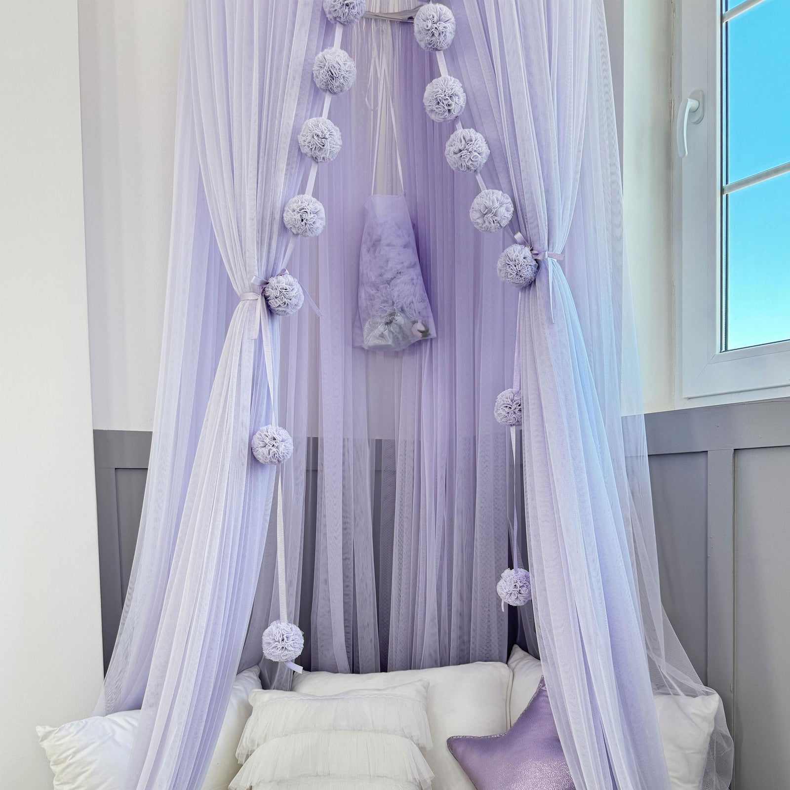 Tulle Canopy-Baby Purple