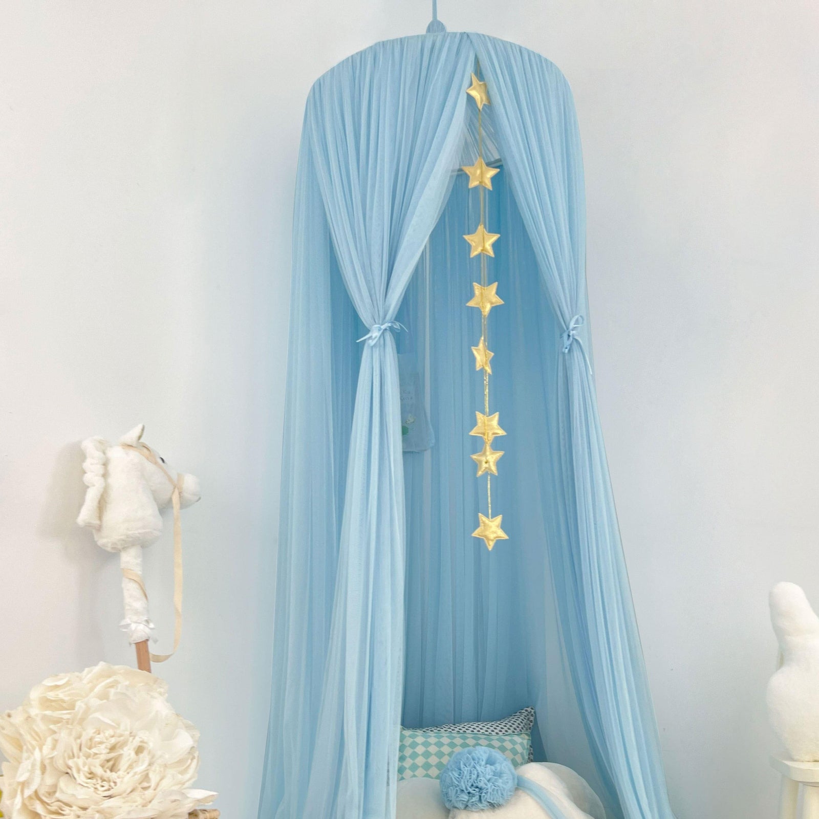 Tulle Canopy-Blue
