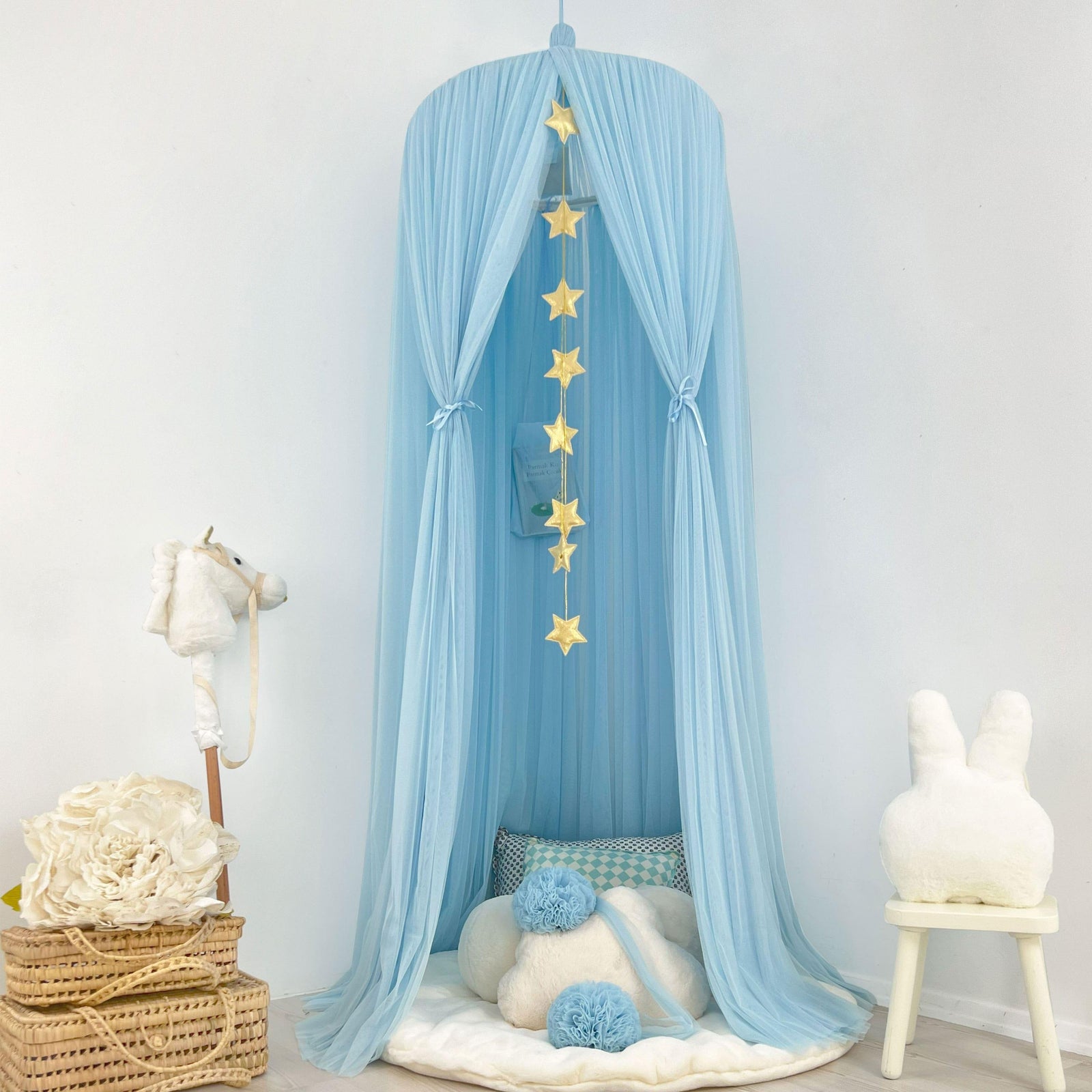 Tulle Canopy-Blue