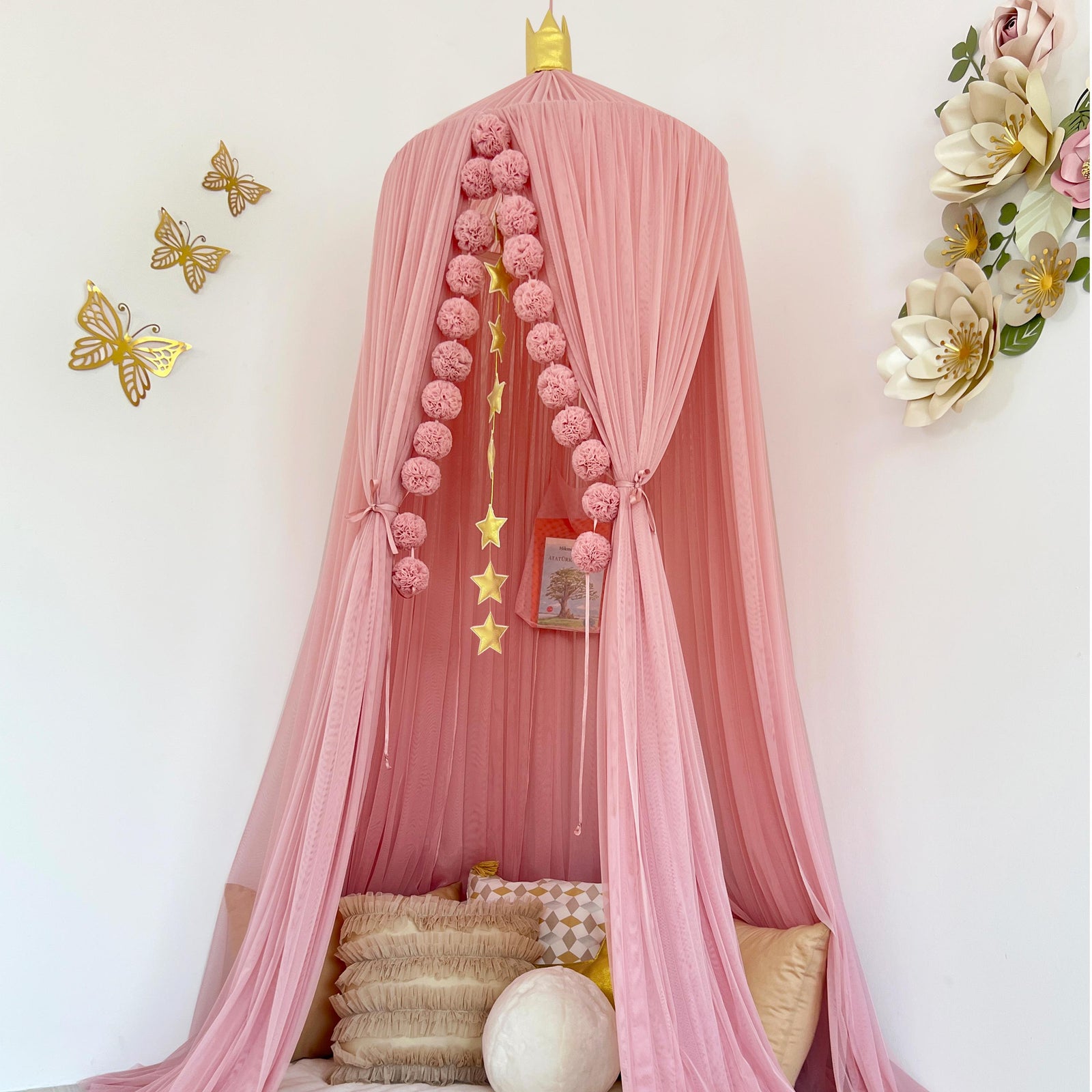 Tulle Canopy-Blush