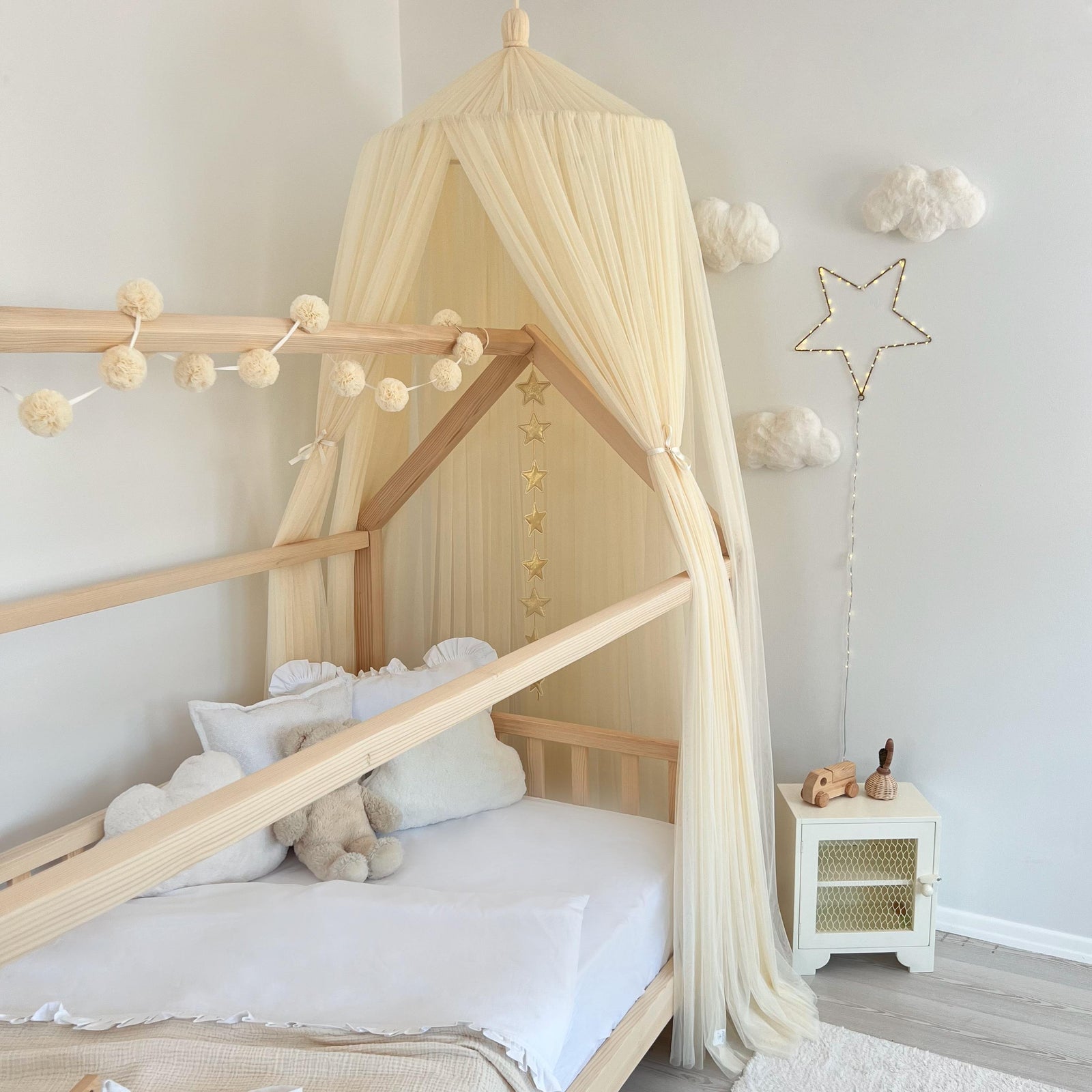 Tulle Canopy-Cream