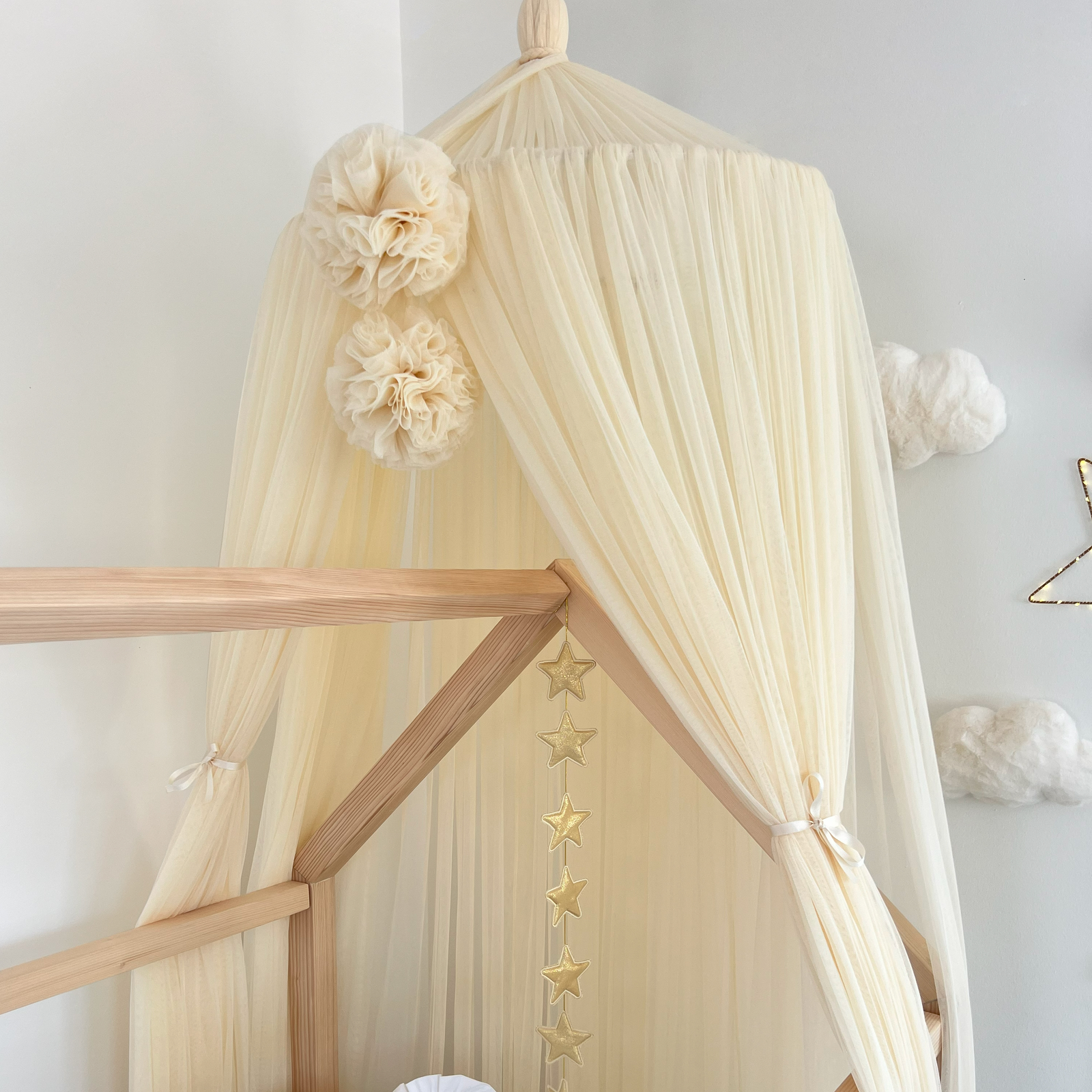Tulle Canopy-Cream