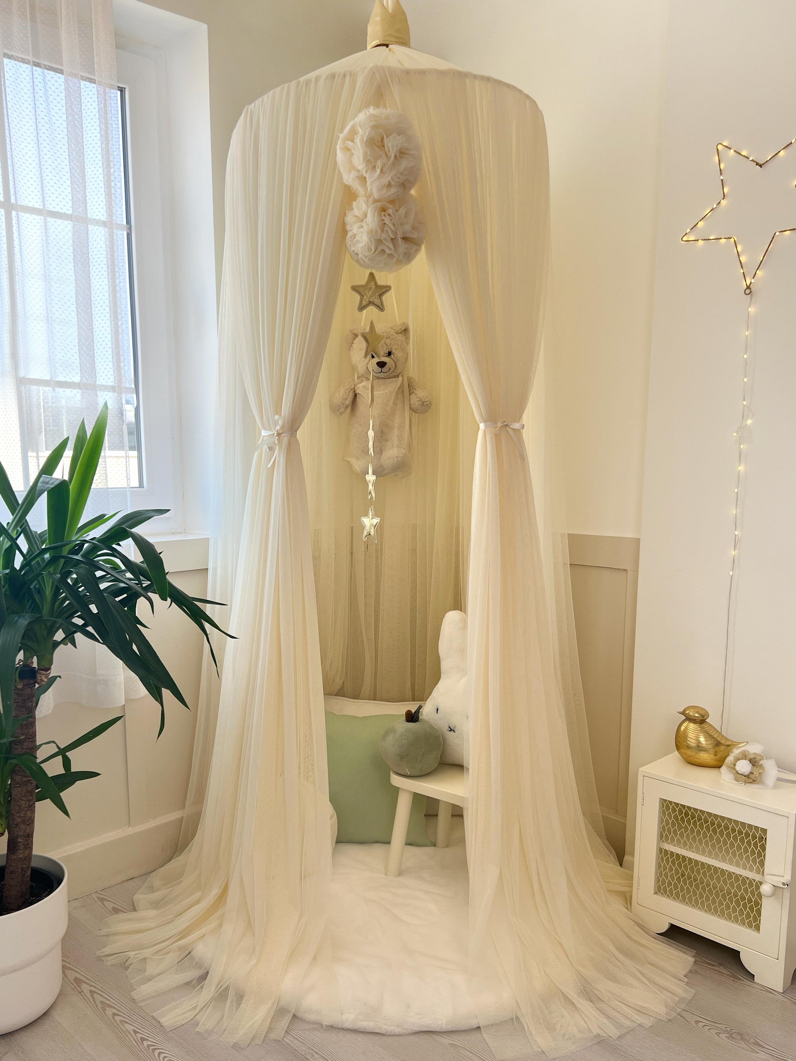 Tulle Canopy-Cream
