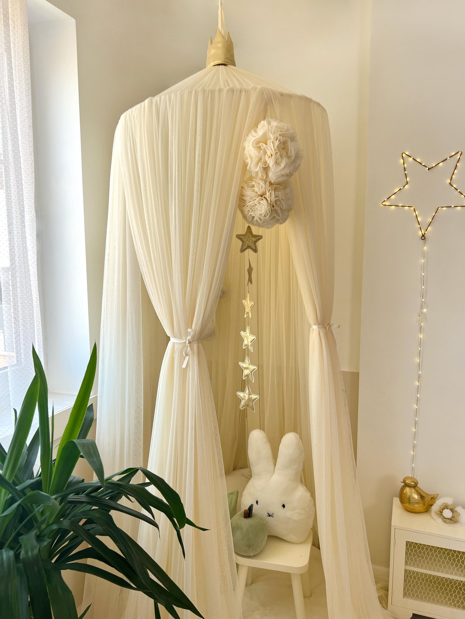 Tulle Canopy-Cream