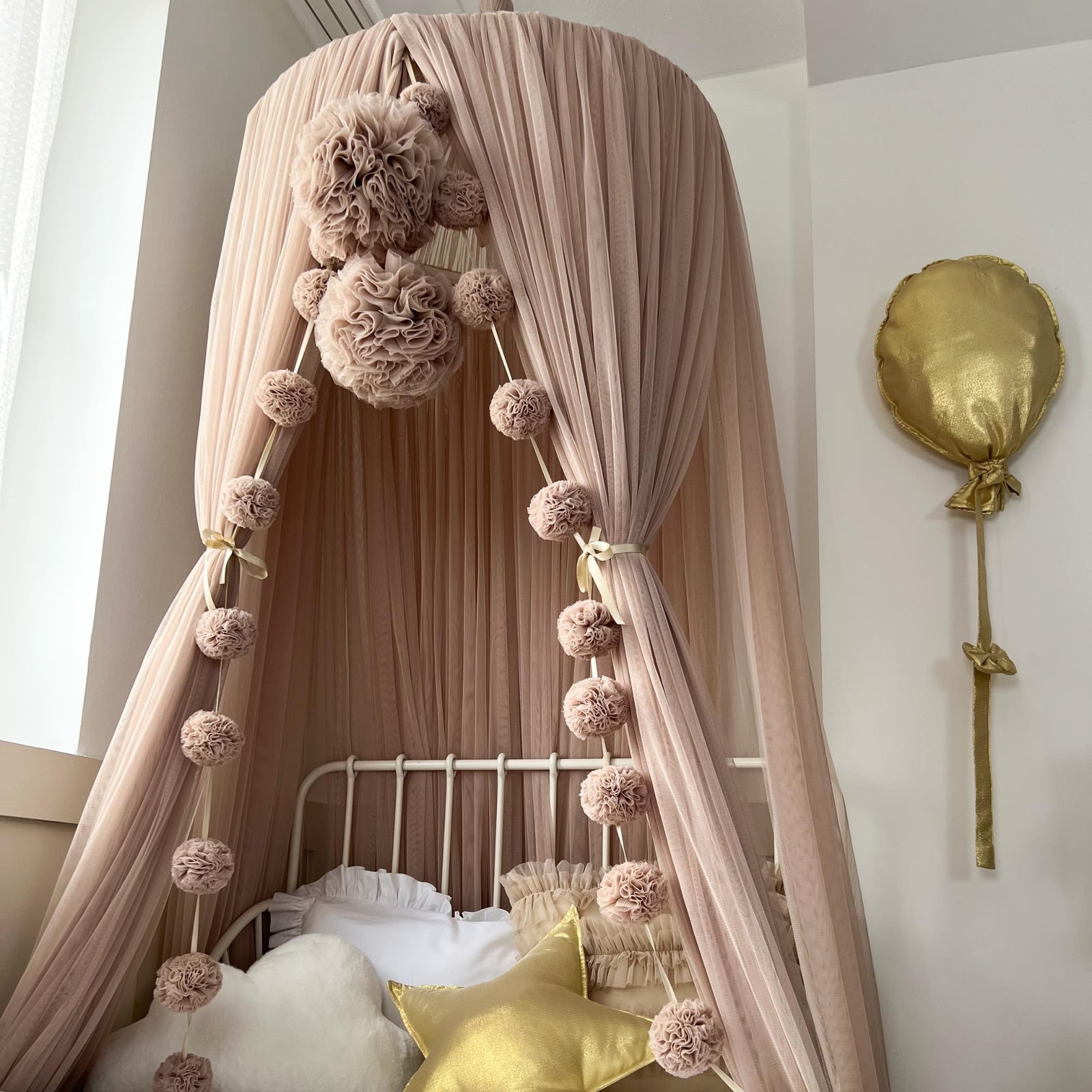 Tulle Canopy-Mink