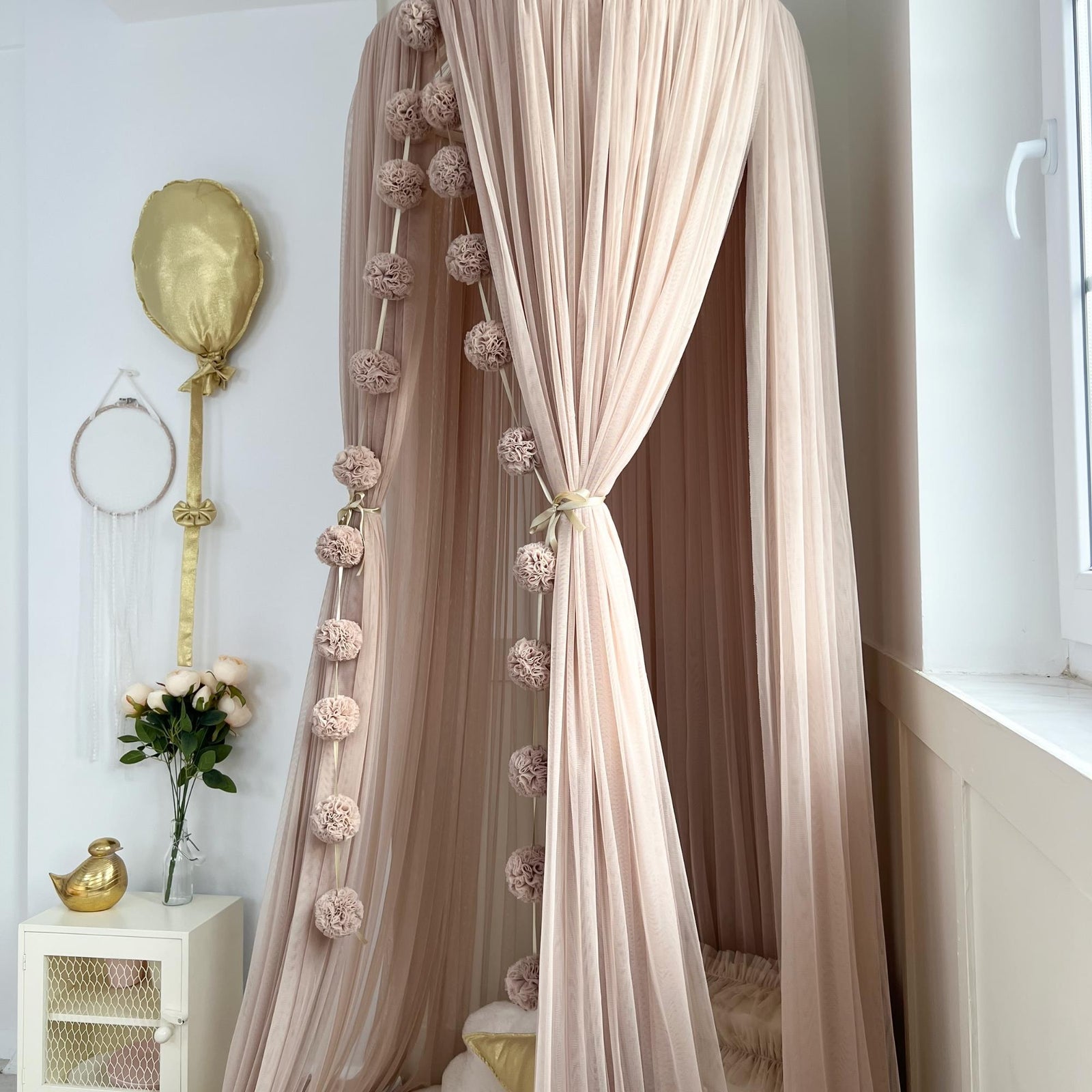 Tulle Canopy-Mink