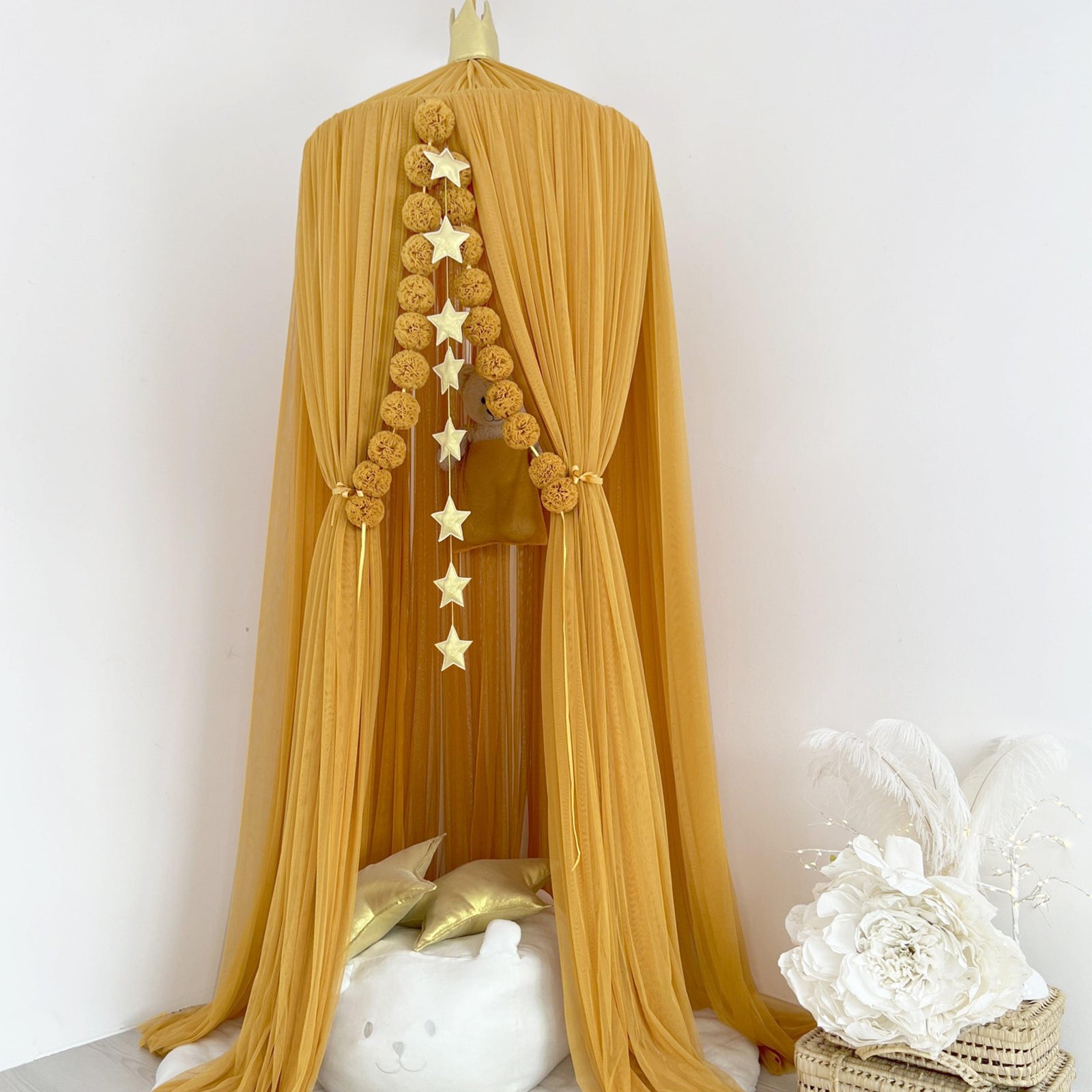 Tulle Canopy-Mustard