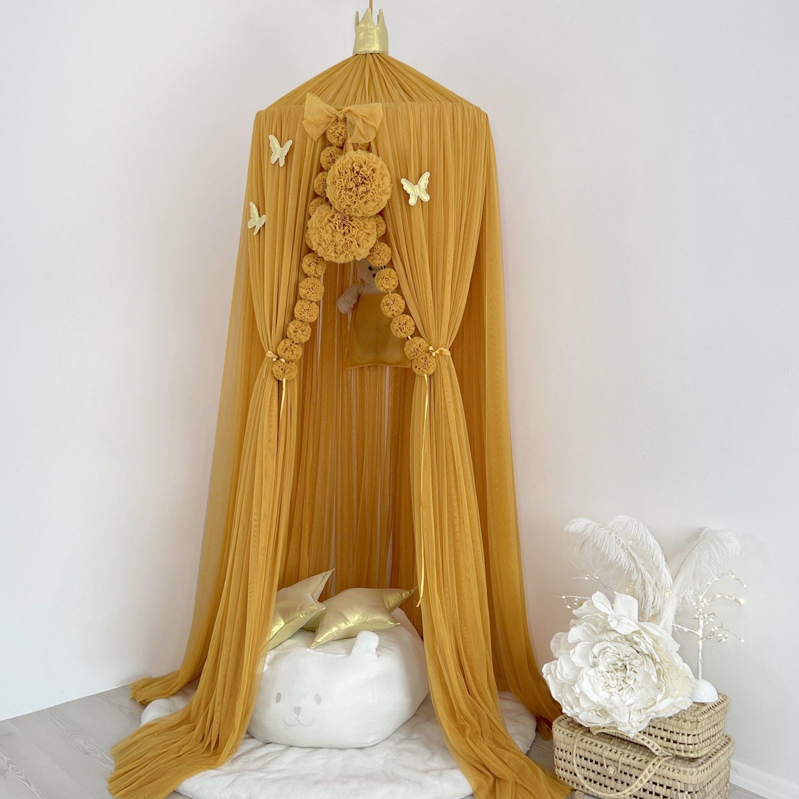 Tulle Canopy-Mustard