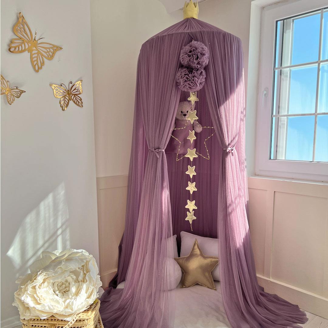 Tulle Canopy-Opera Mauve