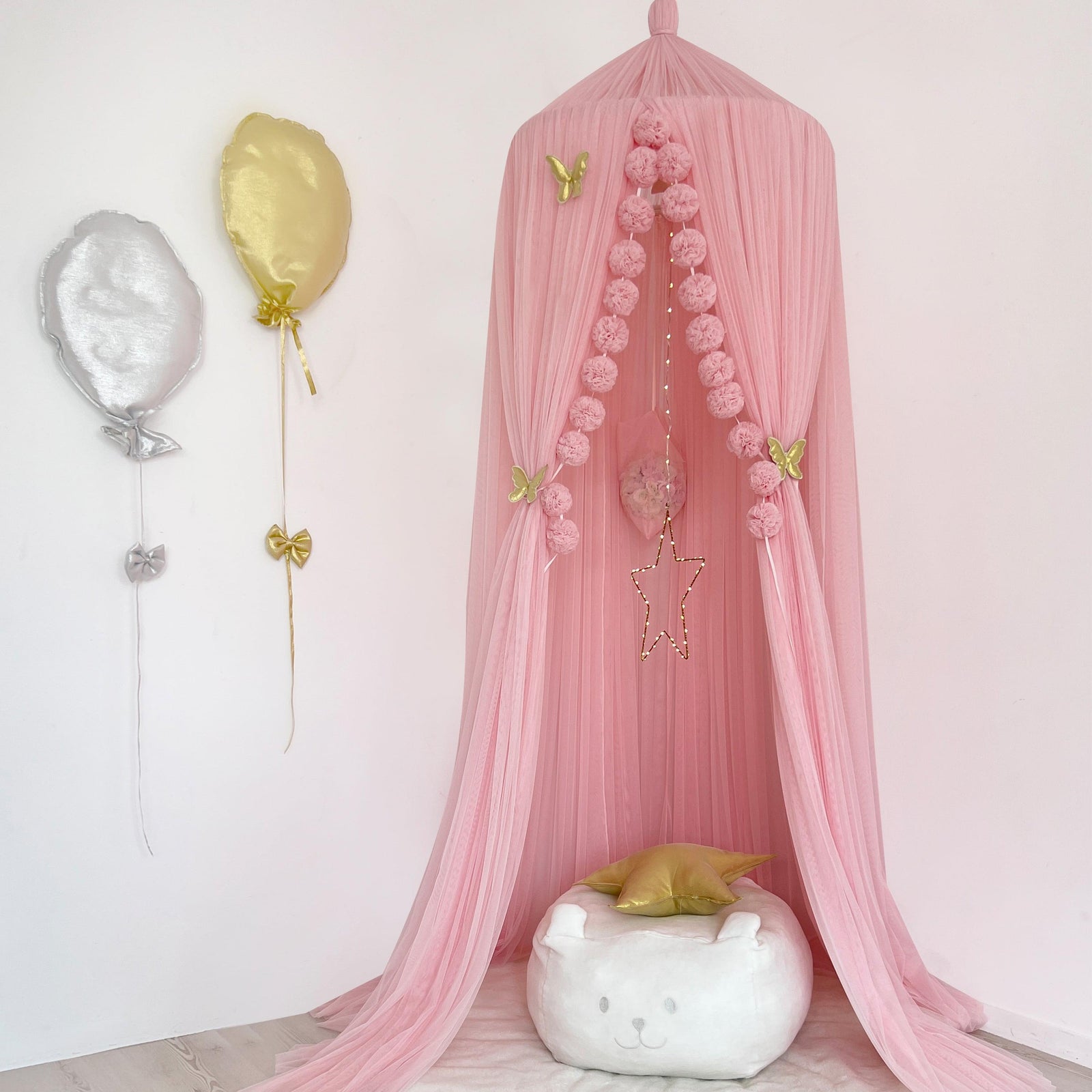 Tulle Canopy-Pink