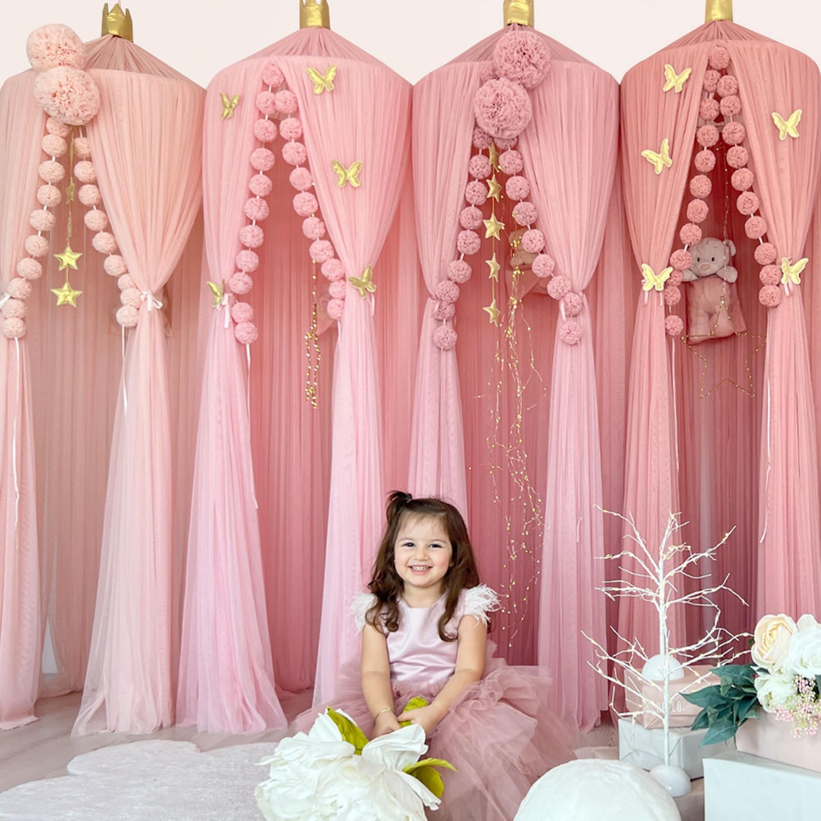 Tulle Canopy-Pink