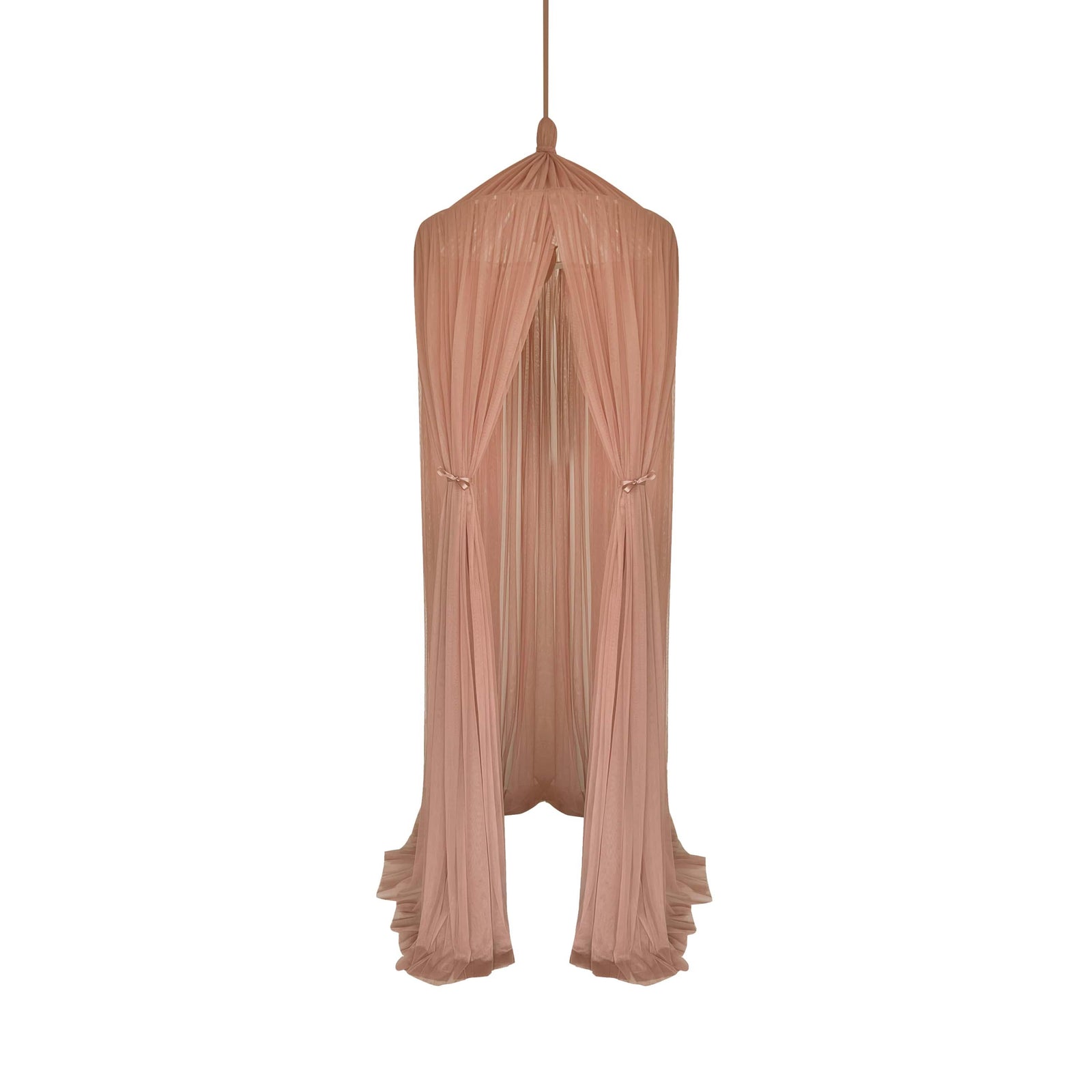 Tulle Canopy-Pinkish Brown