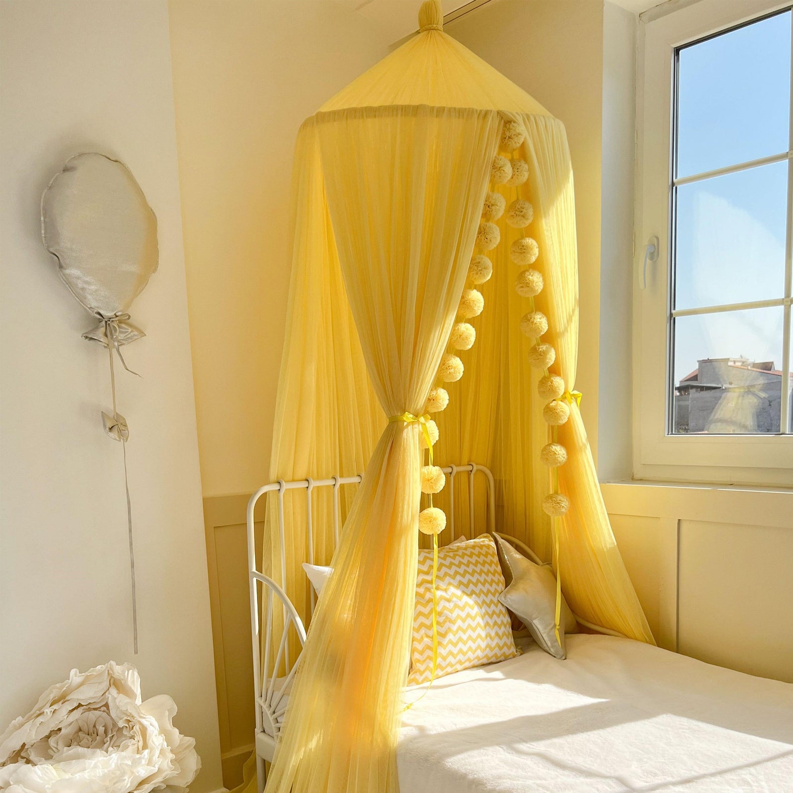 Tulle Canopy-Yellow