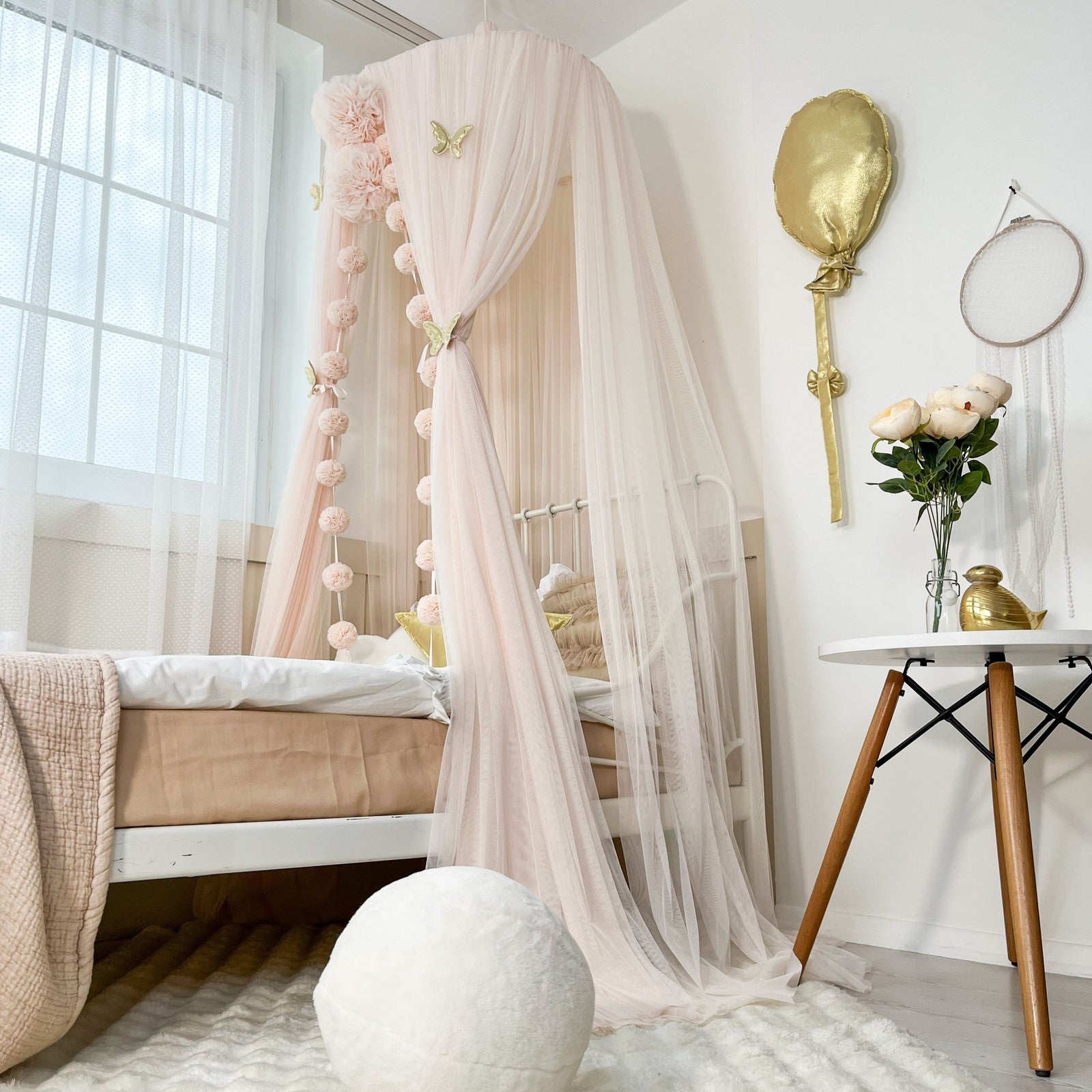 Tulle Canopy-Soft Vanilla