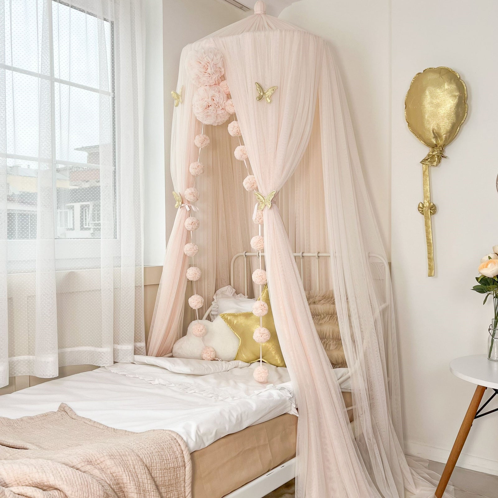 Tulle Canopy-Soft Vanilla