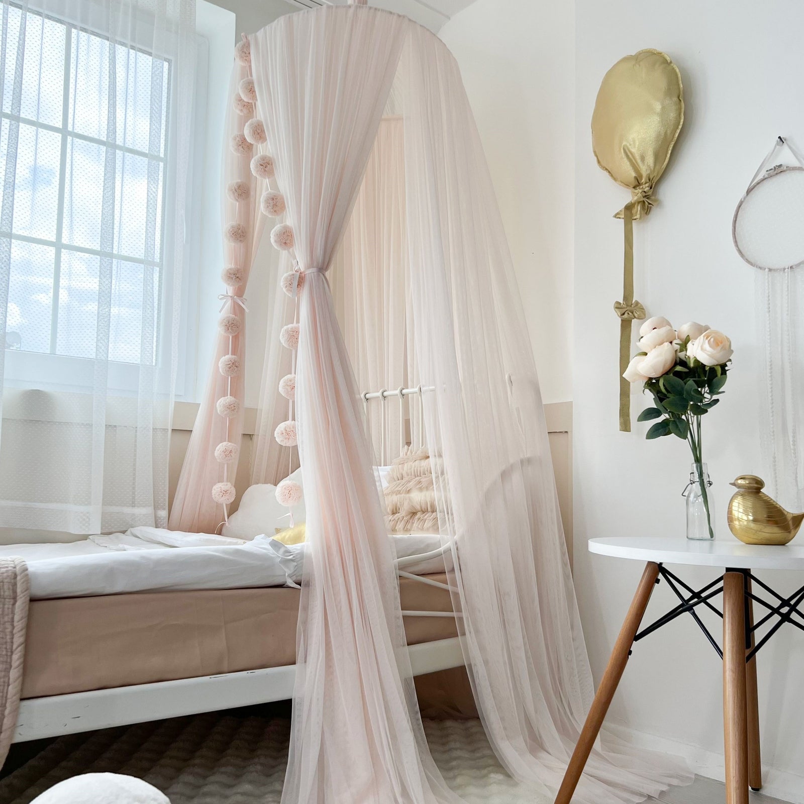 Tulle Canopy-Soft Vanilla