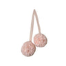Twin Pompoms-Baby Pink