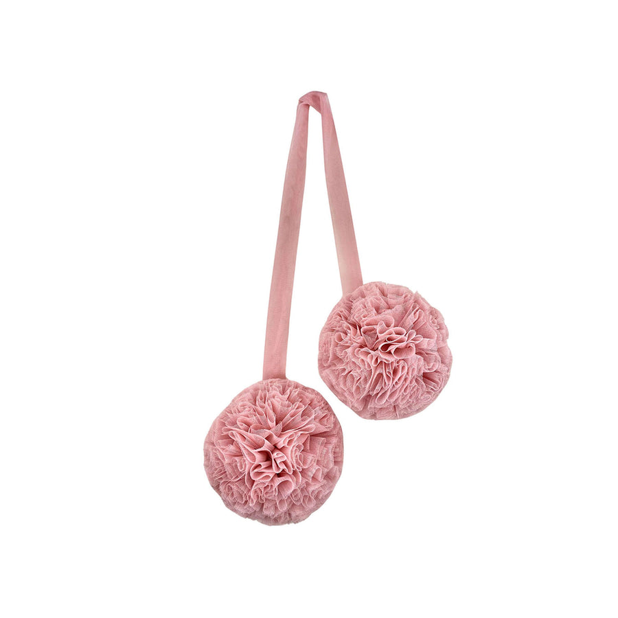 Twin Pompoms-Blush