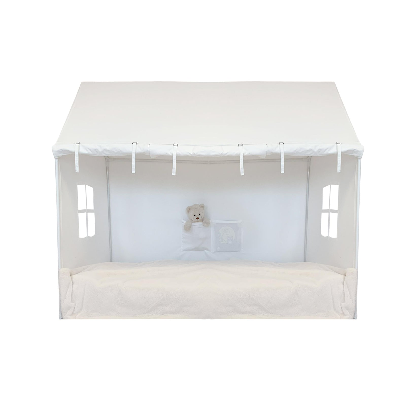 Playhouse-Twin Size White With Curtains