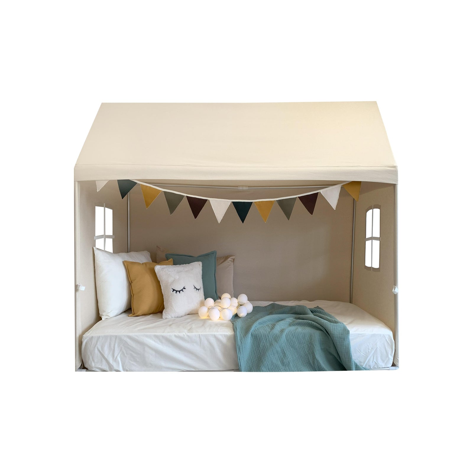 Playhouse-Twin Size Natural Without Curtains