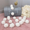 Mini Pompoms-White